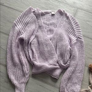 Sincerely Jules Lilac V-Neck Sweater